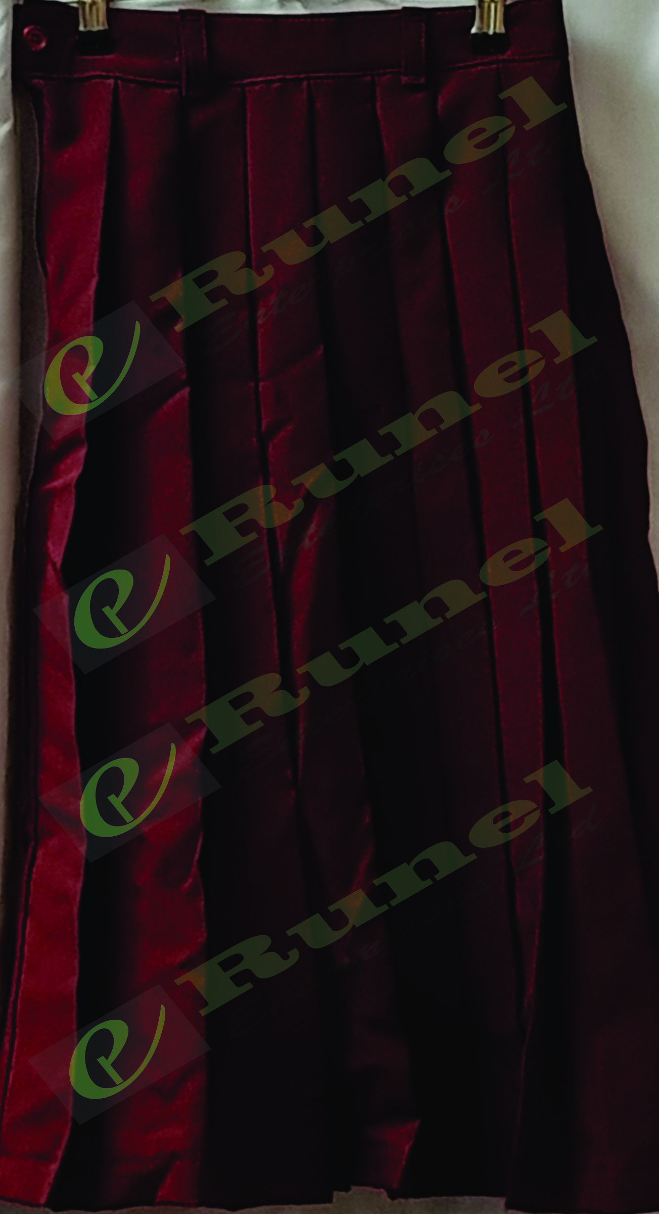 Burgundy knife skirt sale