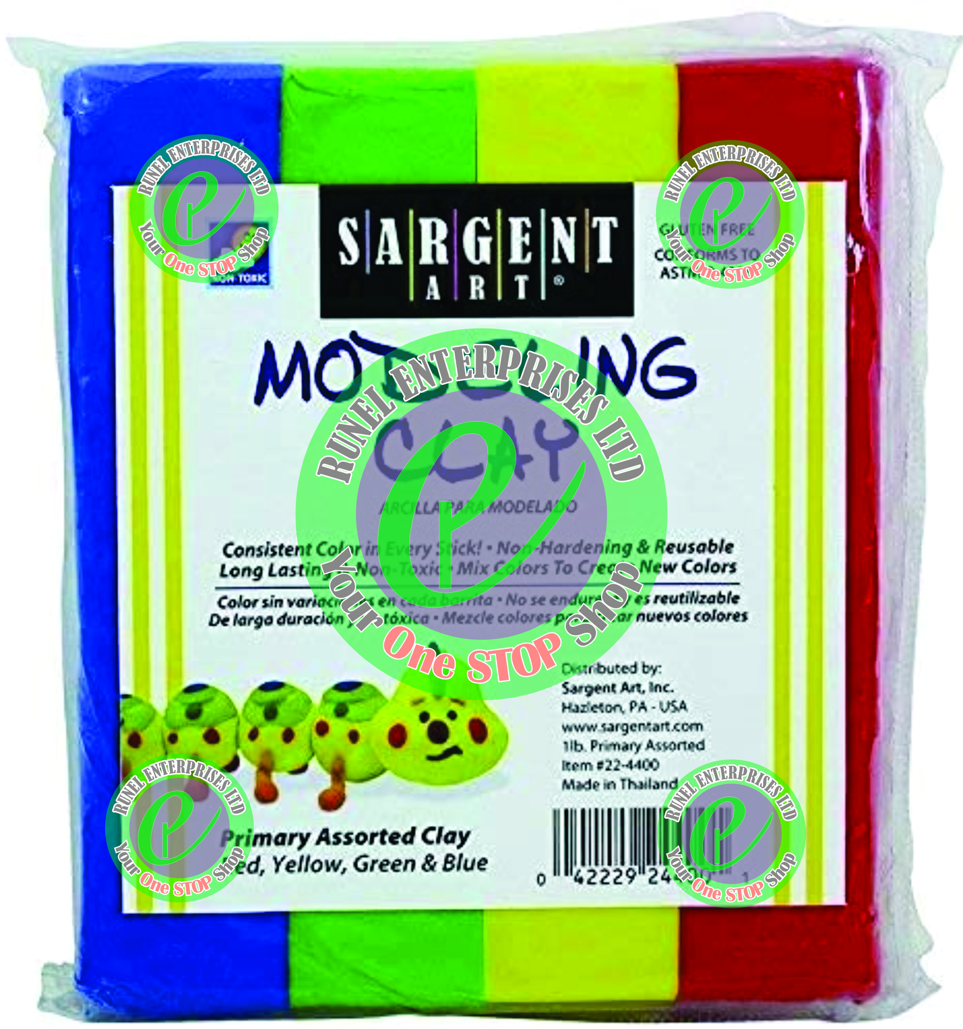 4567 Sargent Art Art Time Modeling Clay 4 Pk   Sargent Model 